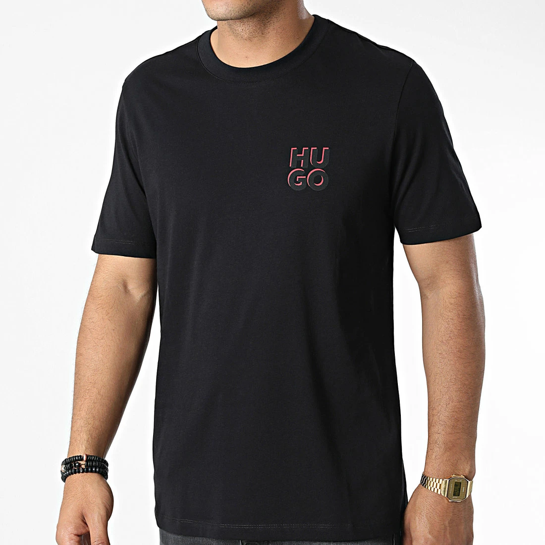 Vente flash 🎁 Tee 👕 Shirt Dimento Noir de HUGO 👏 3 Vente flash 🎁 Tee 👕 Shirt Dimento Noir de HUGO 👏