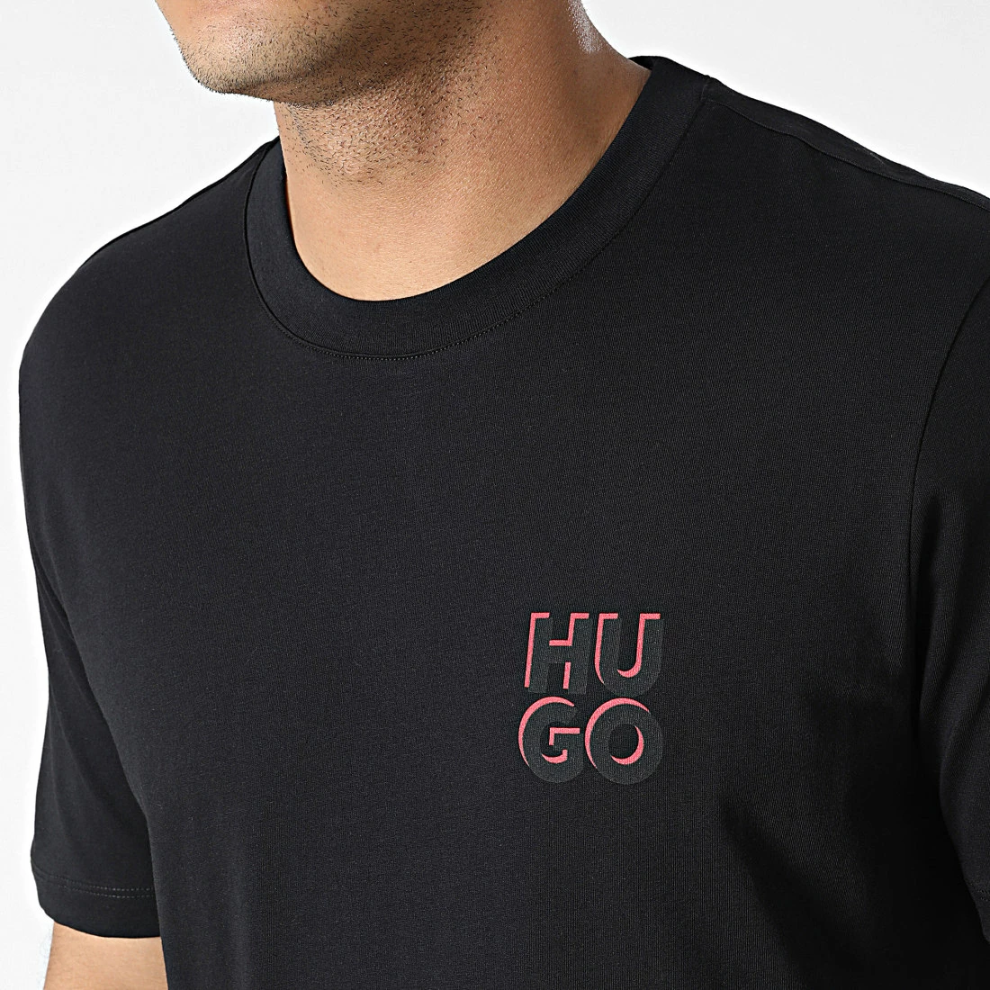 Vente flash 🎁 Tee 👕 Shirt Dimento Noir de HUGO 👏 4 Vente flash 🎁 Tee 👕 Shirt Dimento Noir de HUGO 👏 – Image 2