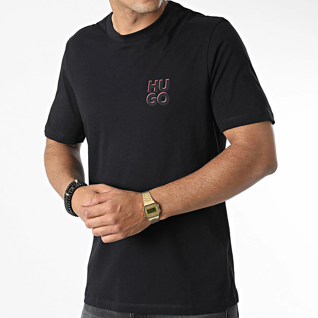 Vente flash 🎁 Tee 👕 Shirt Dimento Noir de HUGO 👏 5 Vente flash 🎁 Tee 👕 Shirt Dimento Noir de HUGO 👏 – Image 3