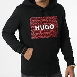 Tout neuf 🔔 Sweat Capuche 50473875 Noir de HUGO 🔔 -Promos HUGO Boutique hugo 326163 50473875 001 20220708T112717 03