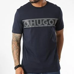Grosses soldes ✨ Tee 👕 Shirt Dinotto 50475339 Bleu Marine de HUGO 🎁 -Promos HUGO Boutique hugo 327507 50475339 405 20220713T150332 03