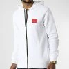 Acheter 🌟 Sweat Zippé Capuche 50447972 Blanc de HUGO 💯 -Promos HUGO Boutique hugo 328186 50447972 100 20220719T161531 01