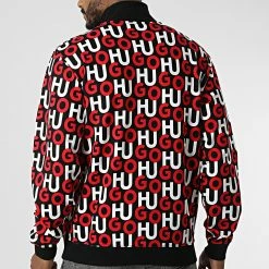 Promo ✔️ Sweat Col Zippé Dono 50477032 Noir de HUGO 😀 -Promos HUGO Boutique hugo 328196 50477032 961 20220721T154904 04