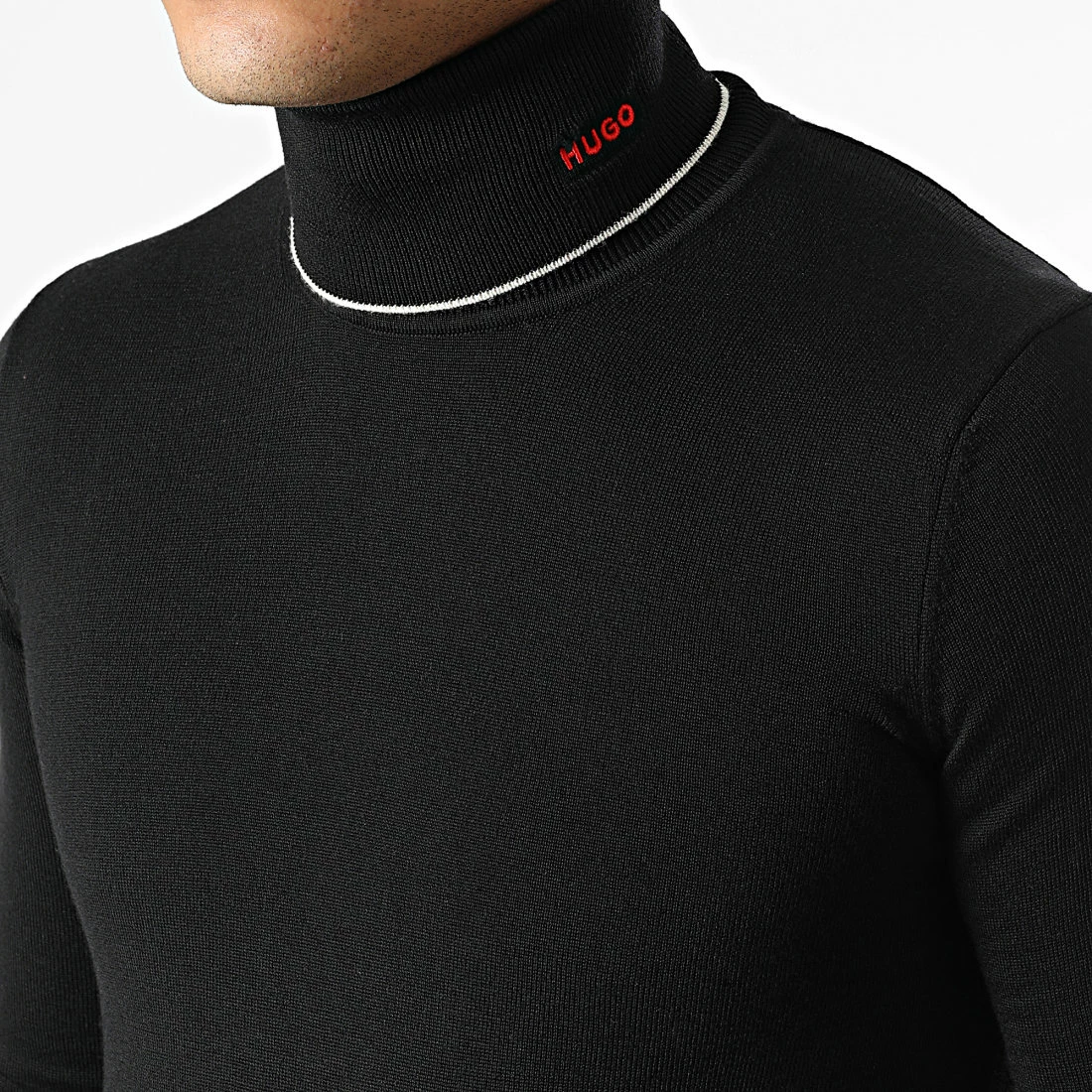 Acheter 👍 Pull Col Roulé Sekko 50474183 Noir de HUGO 🔔 4 Acheter 👍 Pull Col Roulé Sekko 50474183 Noir de HUGO 🔔 – Image 2