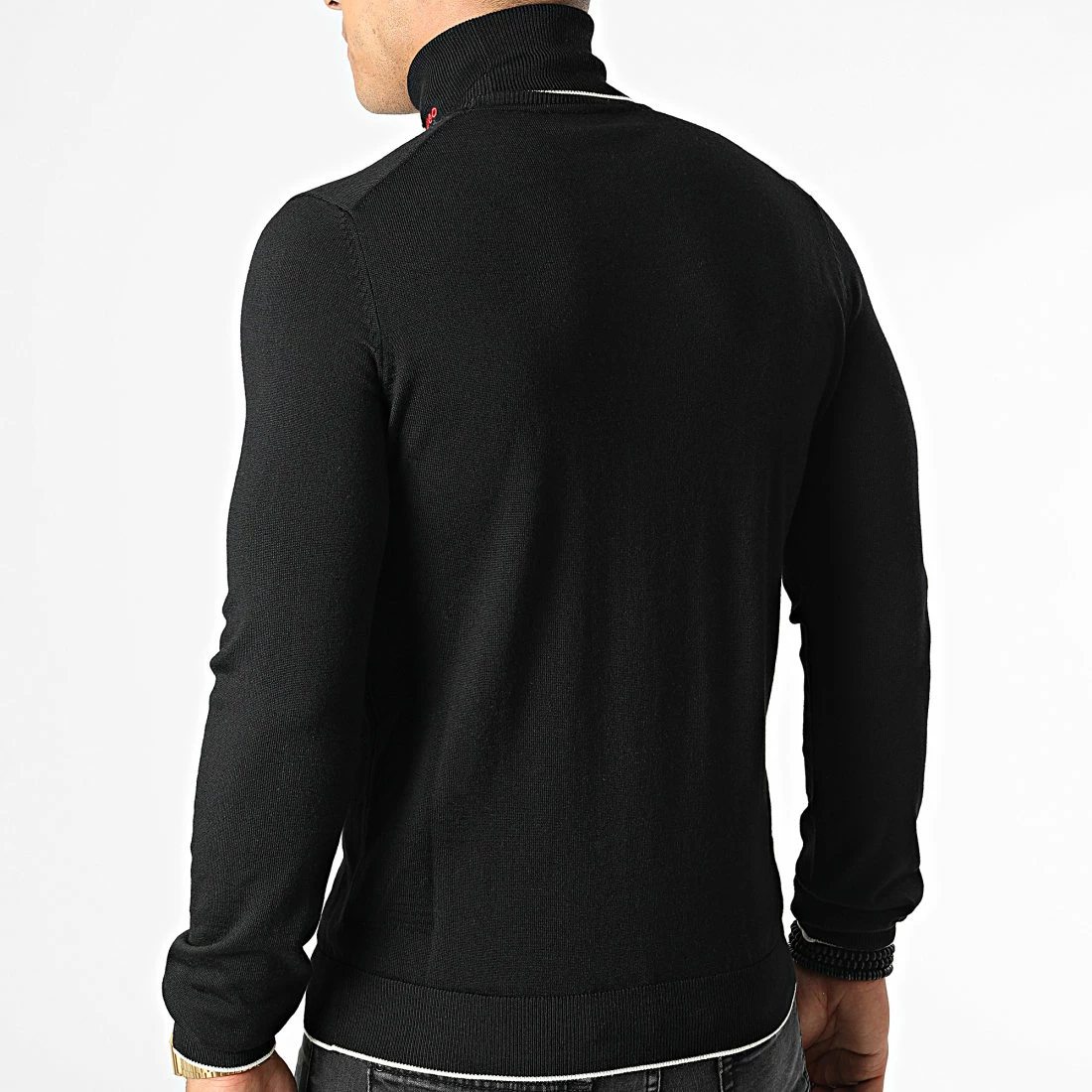 Acheter 👍 Pull Col Roulé Sekko 50474183 Noir de HUGO 🔔 6 Acheter 👍 Pull Col Roulé Sekko 50474183 Noir de HUGO 🔔 – Image 4