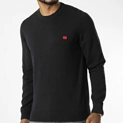 Grosses soldes 🌟 Pull 50475083 Noir de HUGO 😀