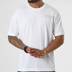 Coupon ✔️ Tee 👚 Shirt Unite 50478916 Blanc de HUGO ⌛ -Promos HUGO Boutique hugo 328778 50478916 100 20220725T155532 03