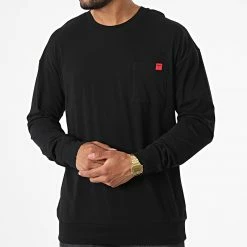 Vente flash ✨ Tee 👕 Shirt Manches Longues Labelled 50478910 Noir de HUGO 👏 8 Vente flash ✨ Tee 👕 Shirt Manches Longues Labelled 50478910 Noir de HUGO 👏 -Promos HUGO Boutique hugo 328795 50478910 001 20220725T161310 03
