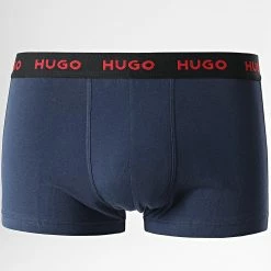 Remise 🤩 Lot De 3 Boxers 50469766 Noir Bleu Marine Orange de HUGO ⌛ -Promos HUGO Boutique hugo 329594 50469766 970 20220805T112205 03