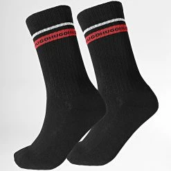 Bon marché 🥰 Lot De 2 Paires De Chaussettes 50478366 Noir de HUGO 🔔
