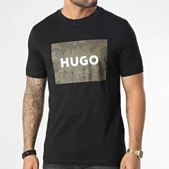Coupon 🔥 Tee 👕 Shirt 50477005 Noir de HUGO ⭐