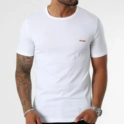 Le moins cher 🛒 Lot de 3 Tee 👚 Shirts 50480088 Blanc de HUGO 👏 -Promos HUGO Boutique hugo 329693 50480088 100 20220926T155037 03