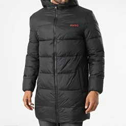 Bon marché 🌟 Doudoune Capuche Mati 2241 50475502 Noir de HUGO 🥰 -Promos HUGO Boutique hugo 330477 50475502 001 20220803T152901 03