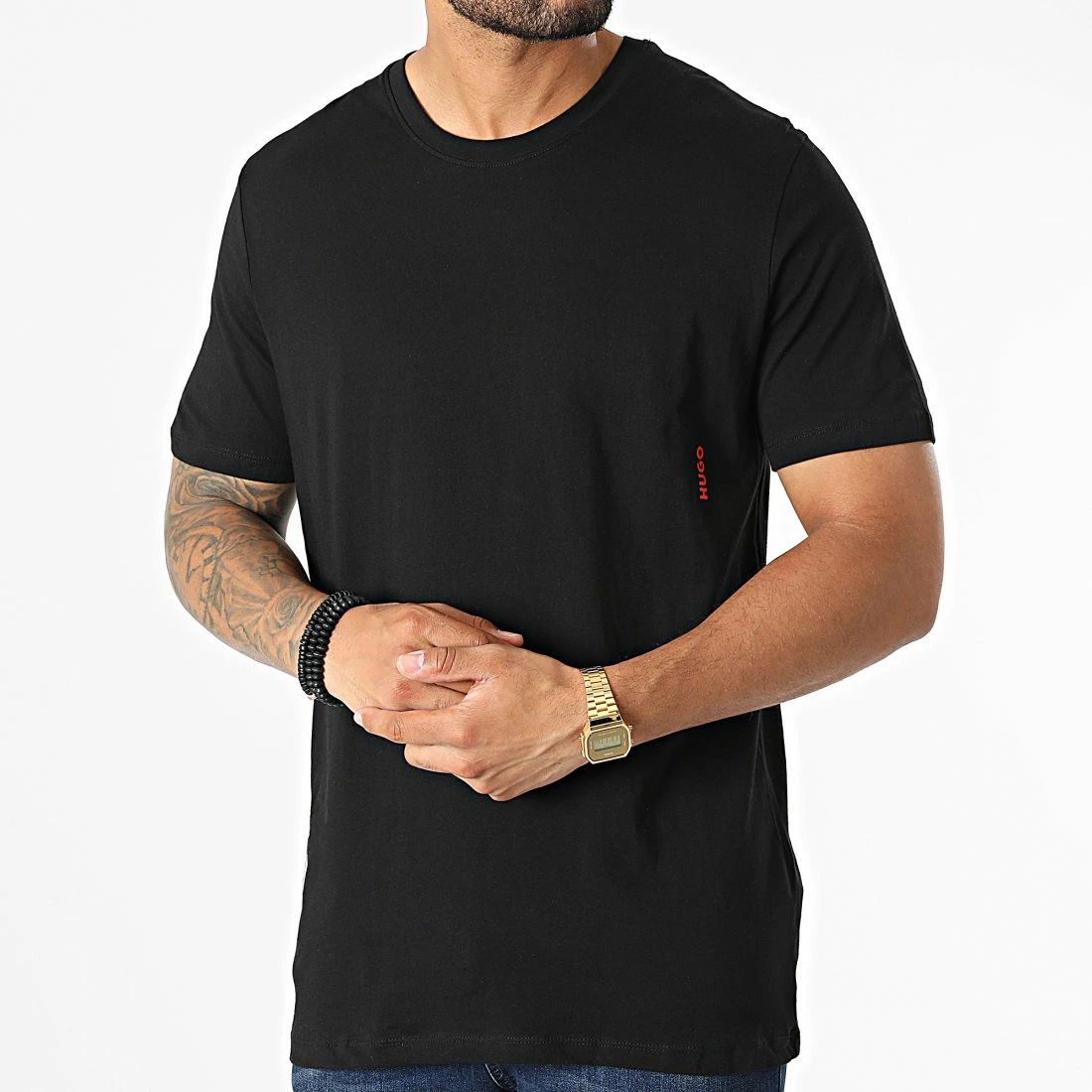 Le moins cher 🧨 Lot De 2 Tee 👚 Shirts 50469769 Noir Gris de HUGO 👏 5 Le moins cher 🧨 Lot De 2 Tee 👚 Shirts 50469769 Noir Gris de HUGO 👏 – Image 3