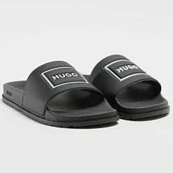Offres ⌛ Claquettes Match Slide 50481244 Black de HUGO ❤️