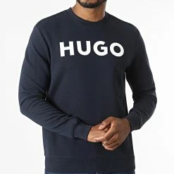 Le moins cher ⌛ Sweat Crewneck 50477328 Bleu Marine de HUGO 🎁 -Promos HUGO Boutique hugo 332061 50477328 405 20220811T160715 03