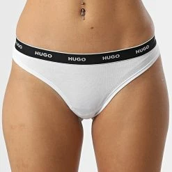 Sortie 😍 Lot De 3 Strings Femme 50480150 Noir Blanc Bleu Roi de HUGO ✨ -Promos HUGO Boutique hugo 332064 50480150 971 20220823T150507 05