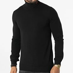 Promos HUGO Boutique 34 Meilleur prix 🔥 Pull Col Roulé San Thomas 50474174 Noir de HUGO ✔️