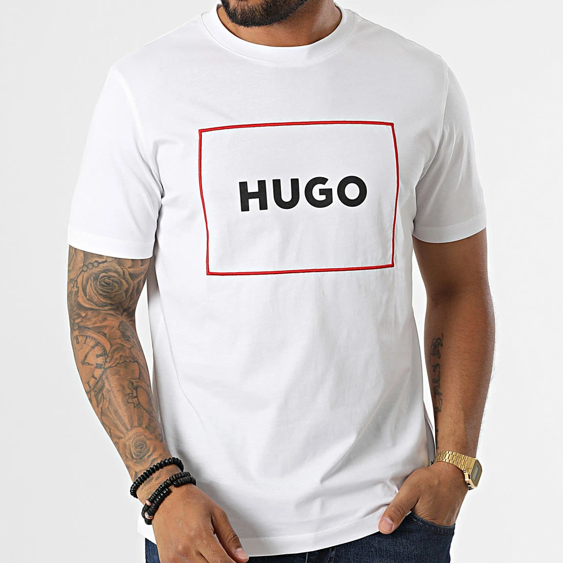 Meilleure affaire 🧨 Tee 👕 Shirt Dumex 50475330 Blanc de HUGO 🔔 5 Meilleure affaire 🧨 Tee 👕 Shirt Dumex 50475330 Blanc de HUGO 🔔 – Image 3
