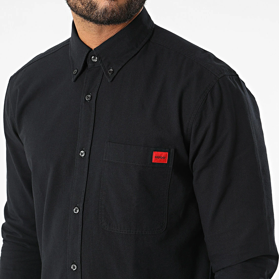 Top 10 😉 Chemise Manches Longues Evito 50479302 Noir de HUGO 😉 4 Top 10 😉 Chemise Manches Longues Evito 50479302 Noir de HUGO 😉 – Image 2