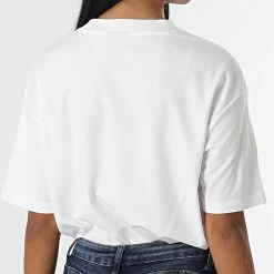 Nouveau 🌟 Tee 👕 Shirt Femme Shuffle 50480559 Blanc de HUGO 💯 -Promos HUGO Boutique hugo 332362 50480559 100 20220906T151531 04