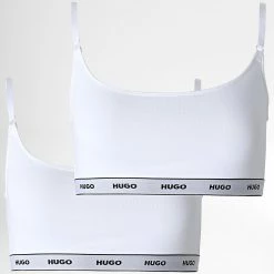 Meilleure vente 👍 Lot De 2 Brassières Femme 50469659 Blanc de HUGO ✨