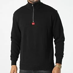 Acheter ⌛ Sweat Col Zippé Durty 50470121 Noir de HUGO 😀 -Promos HUGO Boutique hugo 333145 50470121 001 20220816T155032 03