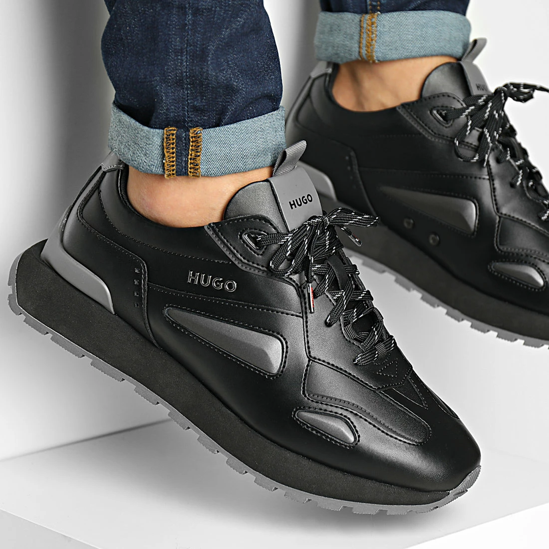 Meilleure affaire 🎁 Baskets Cubite Runner 50480462 Black de HUGO 🌟 3 Meilleure affaire 🎁 Baskets Cubite Runner 50480462 Black de HUGO 🌟