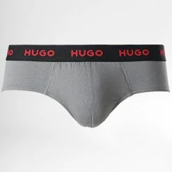 Meilleur prix 🥰 Lot De 3 Boxers 50469783 Gris Blanc Bleu de HUGO 😀 -Promos HUGO Boutique hugo 334224 50469783 973 20220906T144610 03