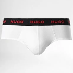 Meilleur prix 🥰 Lot De 3 Boxers 50469783 Gris Blanc Bleu de HUGO 😀 -Promos HUGO Boutique hugo 334224 50469783 973 20220906T144612 04