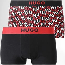Meilleure vente 💯 Lot De 2 Boxers 50478769 Noir de HUGO ⭐