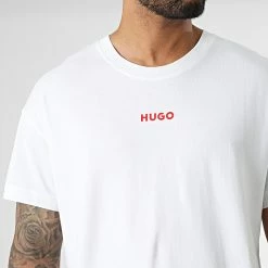Nouveau ✨ Tee 👚 Shirt 50480246 Blanc de HUGO 🔔 -Promos HUGO Boutique hugo 334320 50480246 100 20220826T150219 02
