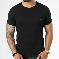 De gros 🔥 Lot De 3 Tee 👚 Shirts 50480088 Noir de HUGO 😍 8 De gros 🔥 Lot De 3 Tee 👚 Shirts 50480088 Noir de HUGO 😍 -Promos HUGO Boutique hugo 334343 50480088 001 20220902T160814 03