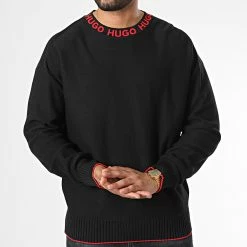 Acheter ✔️ Pull 50474813 Noir de HUGO ✔️ 8 Acheter ✔️ Pull 50474813 Noir de HUGO ✔️ -Promos HUGO Boutique hugo 334689 50474813 001 20220901T151856 03