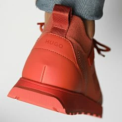 Nouveau 🎉 Baskets Icelin Runner 50471301 Dark Orange de HUGO ⭐ -Promos HUGO Boutique hugo 334768 50471301 801 20220830T152437 04
