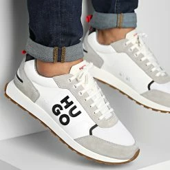 Remise 👍 Baskets Icelin Runner 50480303 White de HUGO 🎁