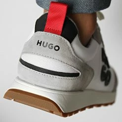 Remise 👍 Baskets Icelin Runner 50480303 White de HUGO 🎁 -Promos HUGO Boutique hugo 334772 50480303 100 20220830T152348 04