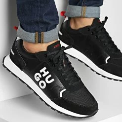 Top 10 🔥 Baskets Icelin Runner 50480303 Black de HUGO 🥰