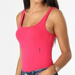 Promo 😍 Lot De 2 Débardeurs Femme 50480139 Blanc Rose Fushia de HUGO 🤩 -Promos HUGO Boutique hugo 334933 50480139 690 20220906T150244 03