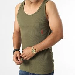 Vente flash 🎉 Lot De 2 Débardeurs 50469790 Blanc Vert Kaki de HUGO 👏 -Promos HUGO Boutique hugo 335739 50469790 341 20220906T161026 05