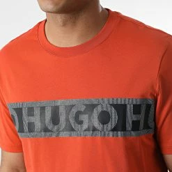 Offres 🛒 Tee 👚 Shirt 50475339 Orange de HUGO ⭐ -Promos HUGO Boutique hugo 337200 50475339 801 20221010T124537 02