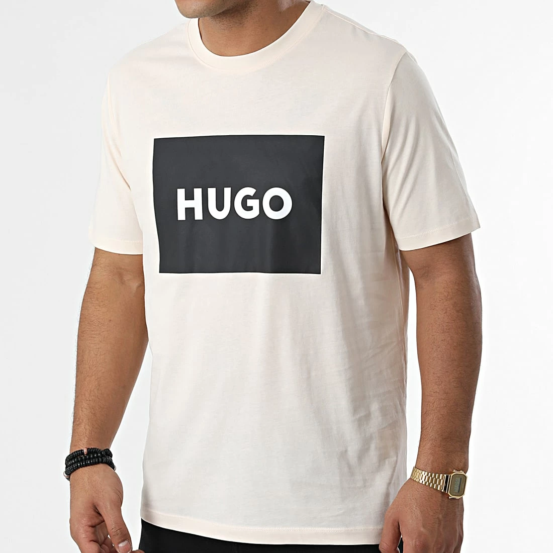 Promo 😀 Tee 👕 Shirt 50467952 Beige de HUGO ✔️ 3 Promo 😀 Tee 👕 Shirt 50467952 Beige de HUGO ✔️