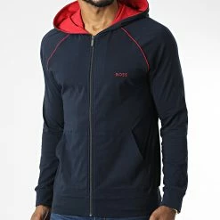 Tout neuf 🔔 Sweat Capuche Zippé 50469581 Bleu Marine de HUGO 🛒 8 Tout neuf 🔔 Sweat Capuche Zippé 50469581 Bleu Marine de HUGO 🛒 -Promos HUGO Boutique hugo 340141 50469581 405 20221014T145632 03