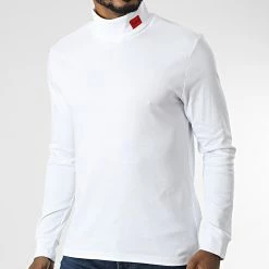 Acheter ❤️ Pull Col Roulé 50479373 Blanc de HUGO 🧨