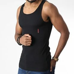 Offres ⭐ Lot De 2 Débardeurs 50469778 Blanc Noir de HUGO 🧨 -Promos HUGO Boutique hugo 341144 50469778 760 20221020T152634 03