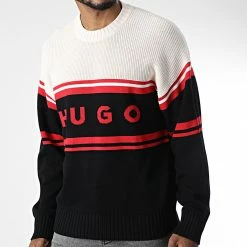 Tout neuf 👏 Pull 50474824 Noir Beige de HUGO 🎉