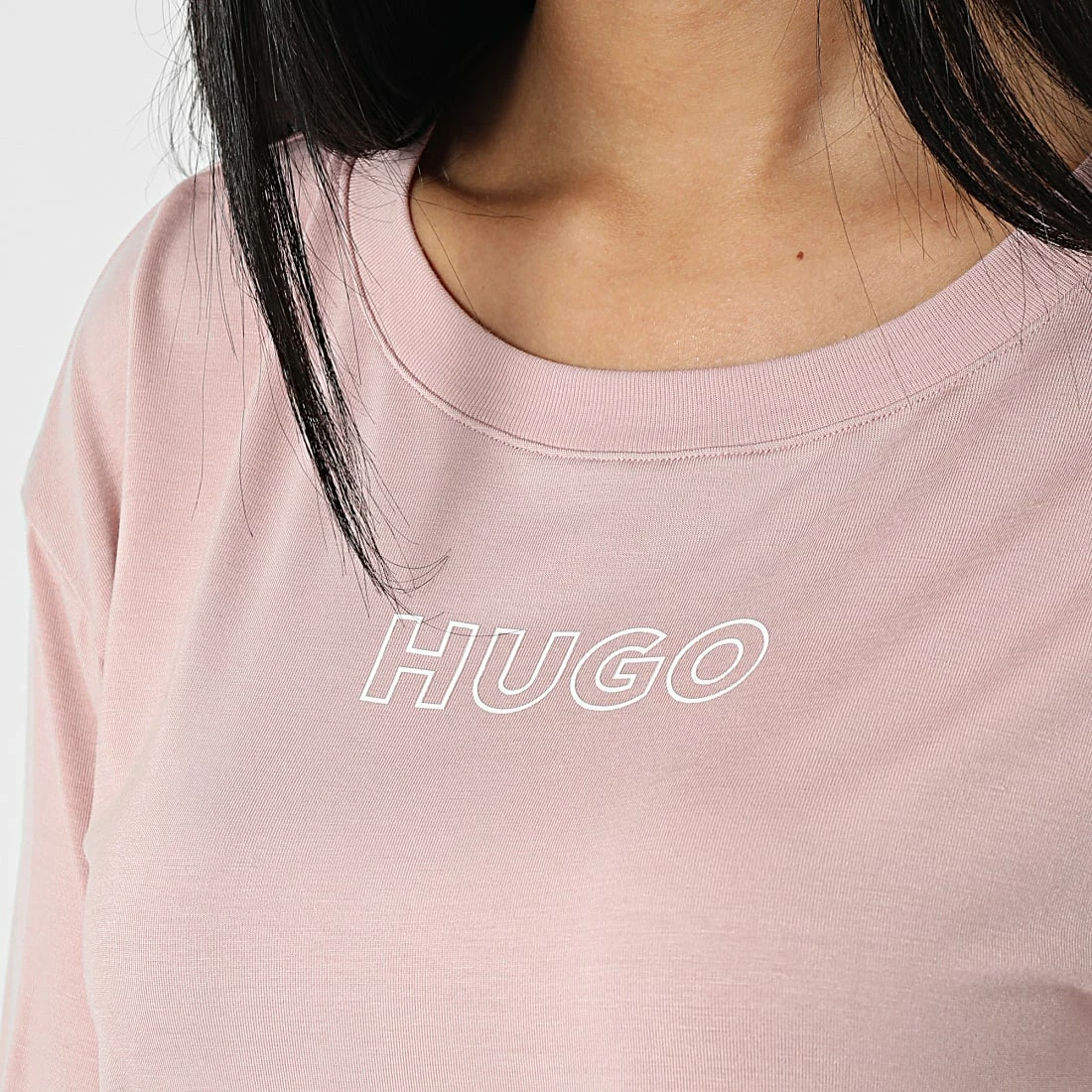 Nouveau 🛒 Tee 👕 Shirt Femme 50480615 Rose de HUGO 🔥 4 Nouveau 🛒 Tee 👕 Shirt Femme 50480615 Rose de HUGO 🔥 – Image 2