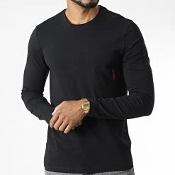Sortie 🌟 Tee 👕 Shirt Manches Longues RN 50485298 Noir de HUGO 🌟 -Promos HUGO Boutique hugo 343784 50485298 001 20221020T152251 03