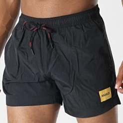Promo ✨ Short De Bain Dominica 50469323 Noir de HUGO 🧨