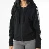 Budget 🛒 Sweat Zippé Capuche Femme A Bandes 50483855 Noir de HUGO 🌟 -Promos HUGO Boutique hugo 344588 50483855 002 20221103T112428 01